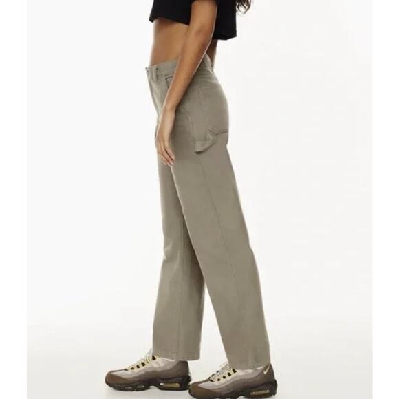 Aritzia Tna Greenwich High‎ Waisted Carpenter Cargo Pant Size 00 - Picture 2 of 13